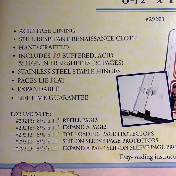 Westrim Crafts Strap/Hinge Cloth Scrapbook  New Sealed - Picture 3 of 3